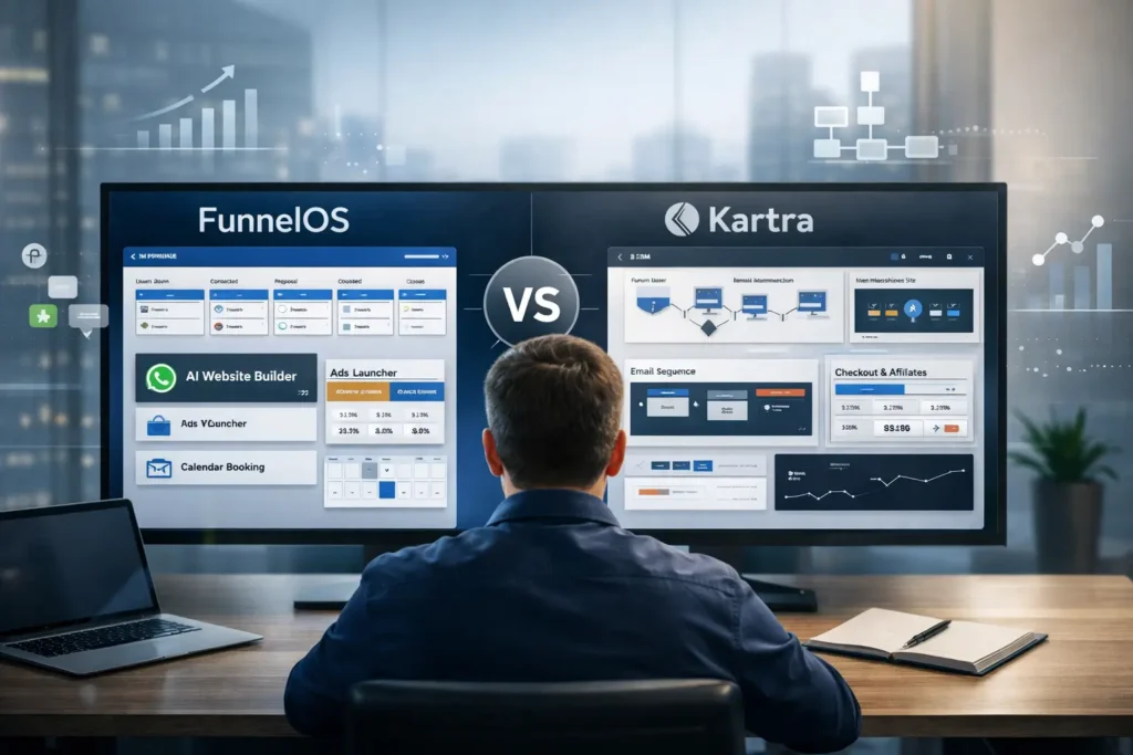 FunnelOS vs Kartra marketing automation comparison